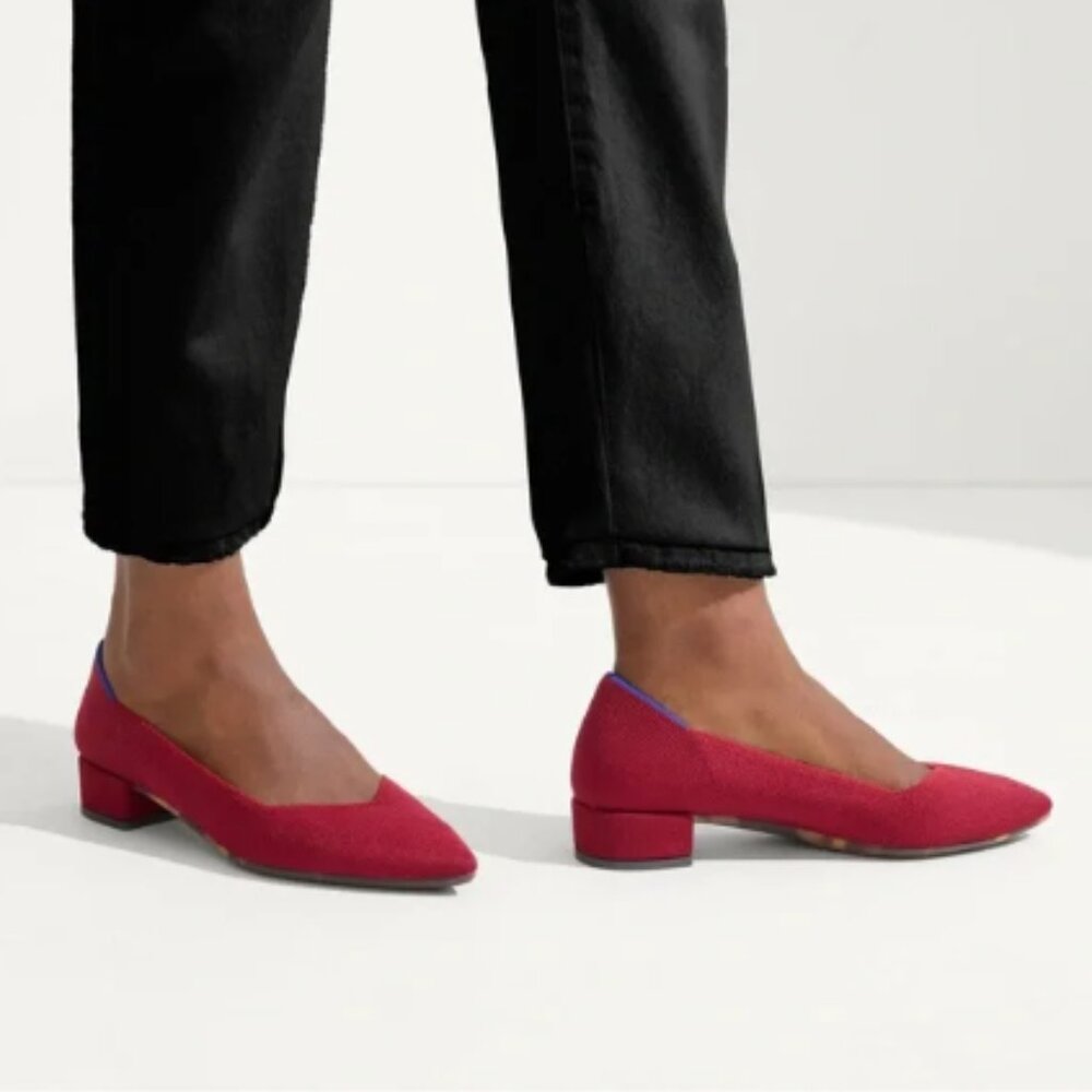 Rothy's Red and Blue Heels